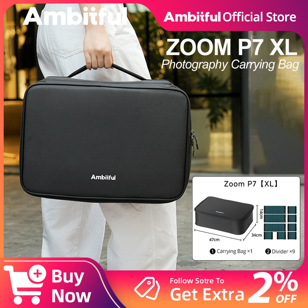 Drone Camera Professional - Torba fotograficzna Ambitful ZOOM P7II XL,